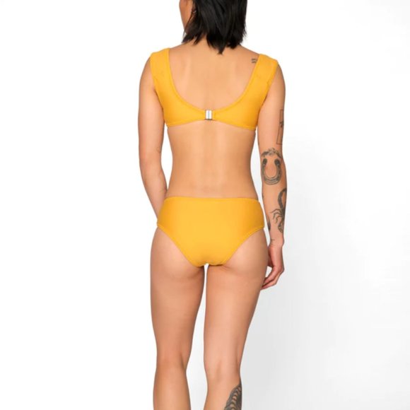 Outerknown Seea Goa Bikini Top and Bottom Saffron - Picture 3 of 6